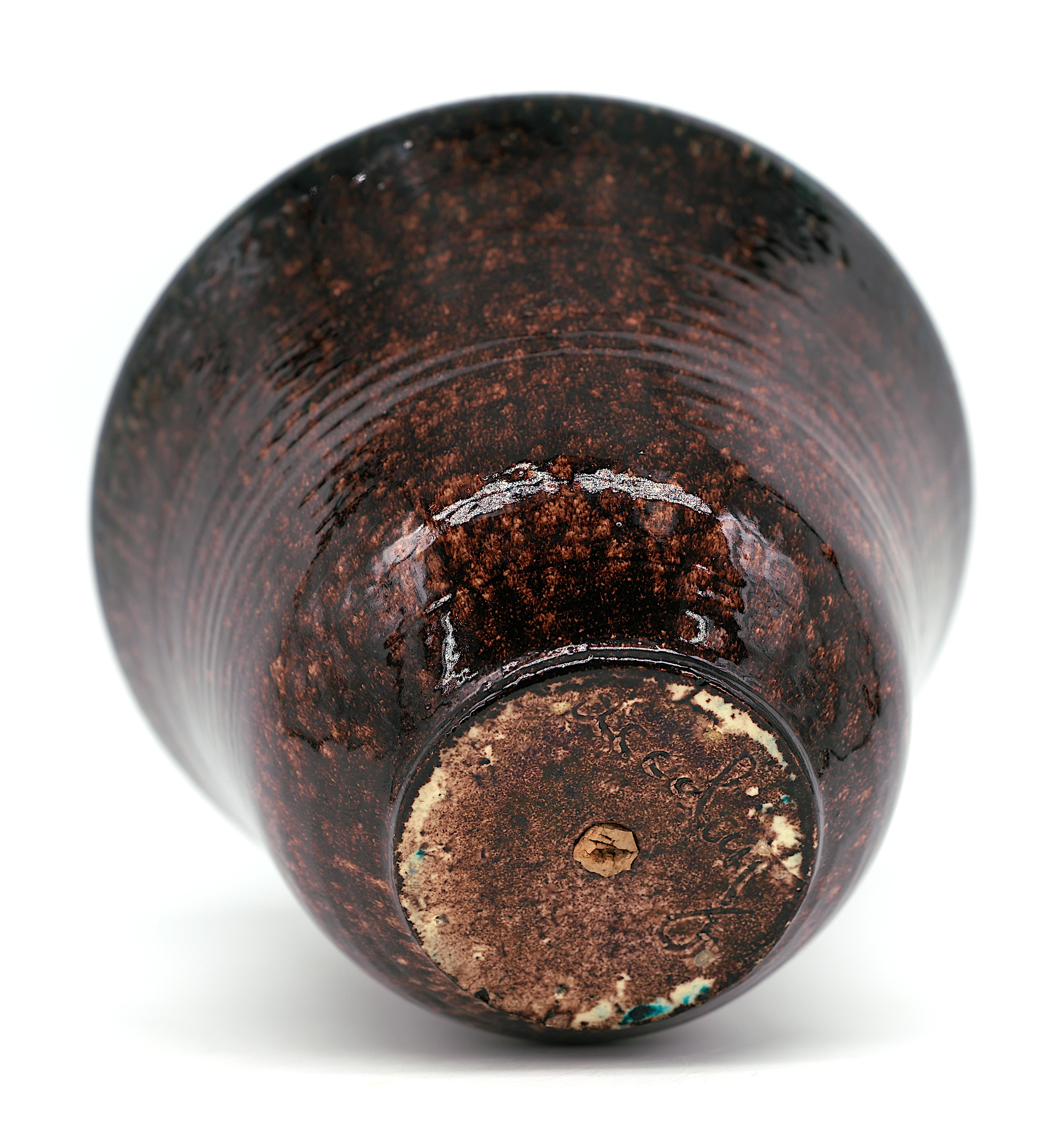 Ceramica Cache-pot in gres di ACCOLAY, anni '50 in vendita