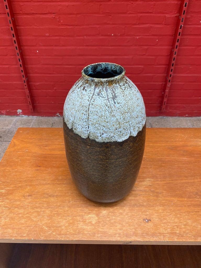Art Deco Accolay, Stoneware Vase circa 1950 For Sale