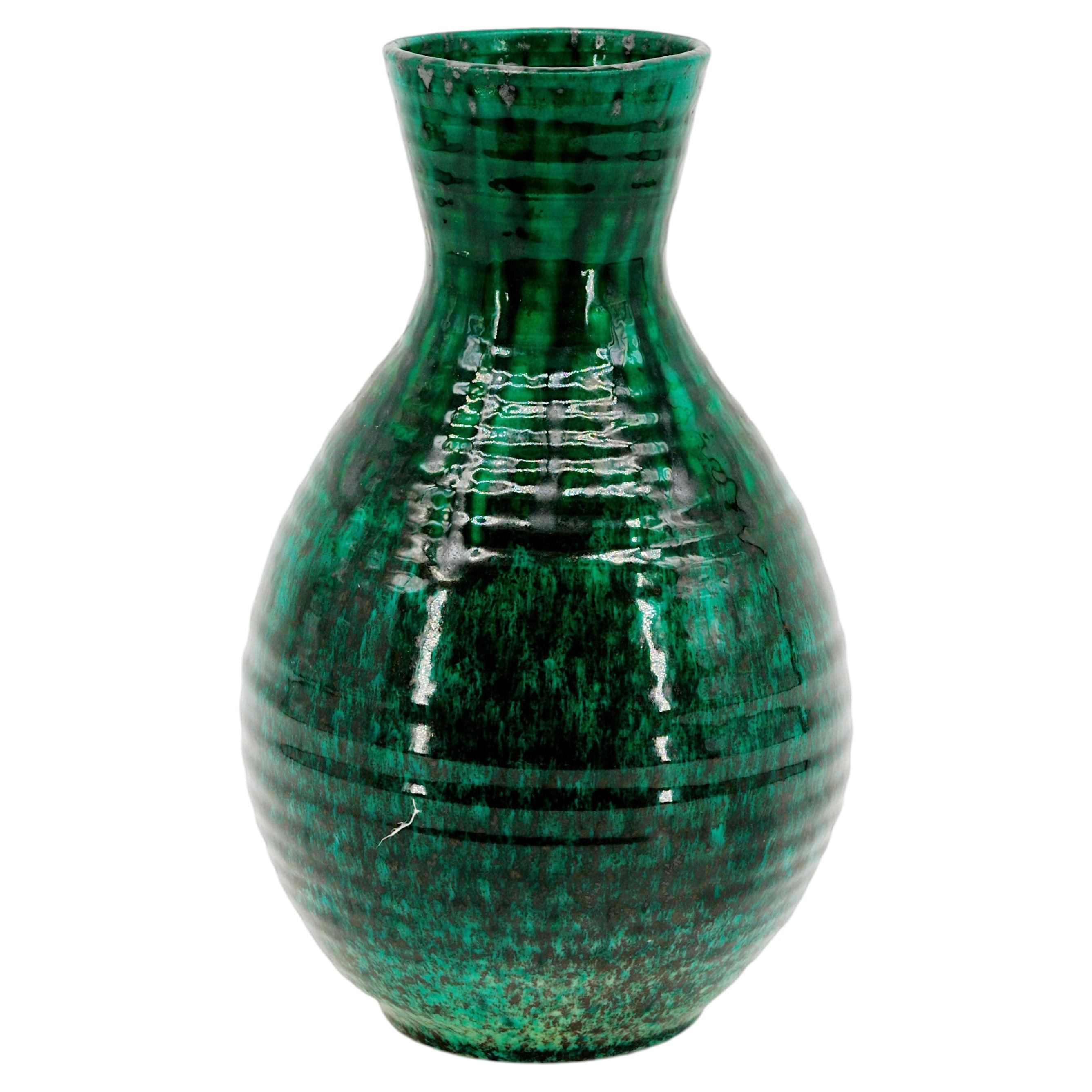 Vaso in gres Accolay, metà del secolo scorso, ceramica, Francia, anni '50