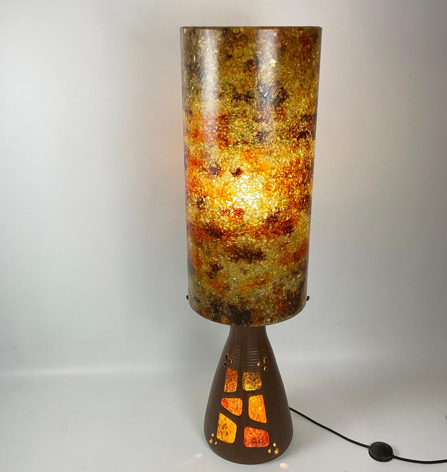 1960s Brutalist floor Lamp or Table lamp from the 