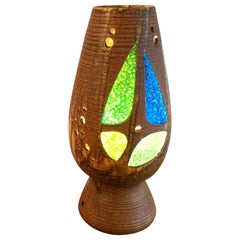 Used Accolay Table Lamp Terracotta and Resin, France, 1960s