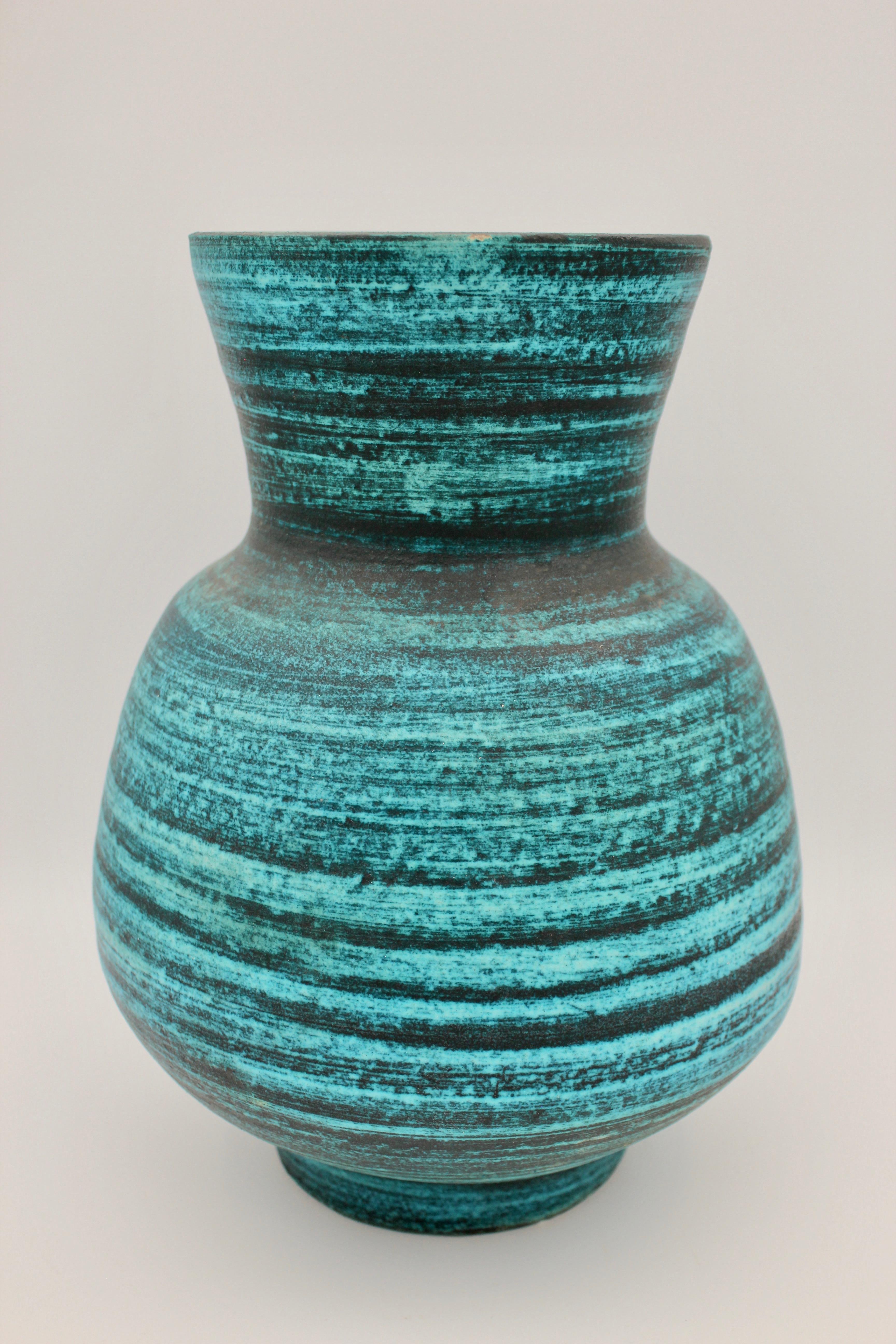 Accolay Vase, French ceramic circa 1960 In Good Condition In Santa Gertrudis, Baleares