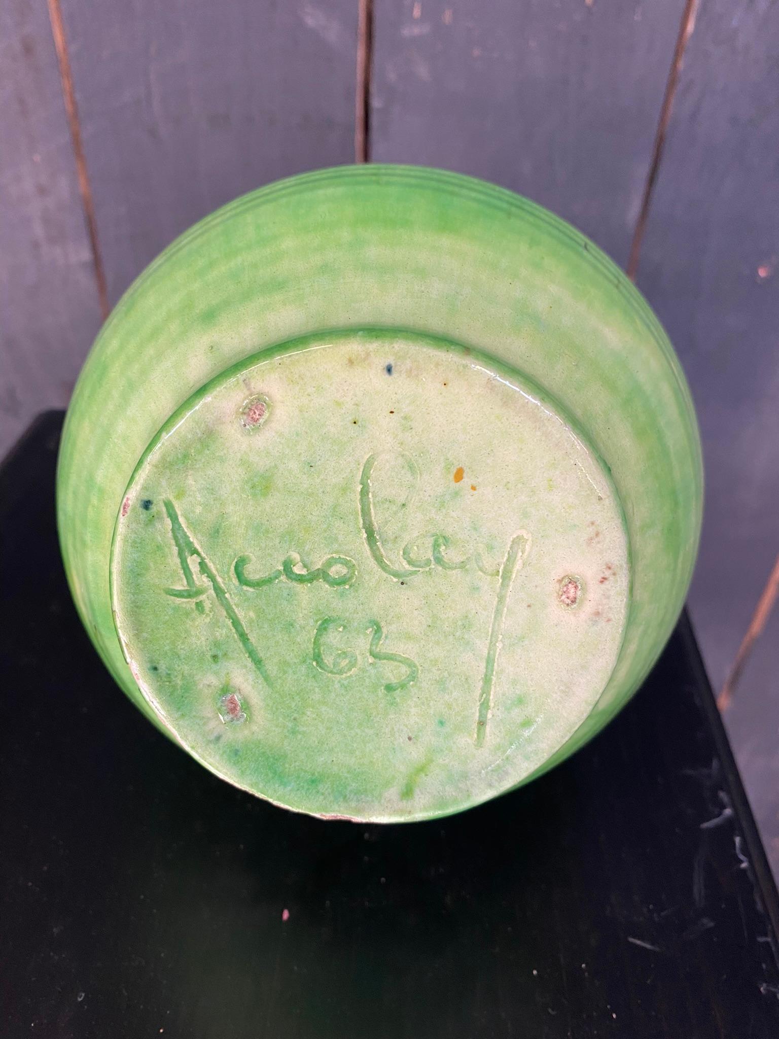 Ceramic Accolay Vase, circa 1960  For Sale