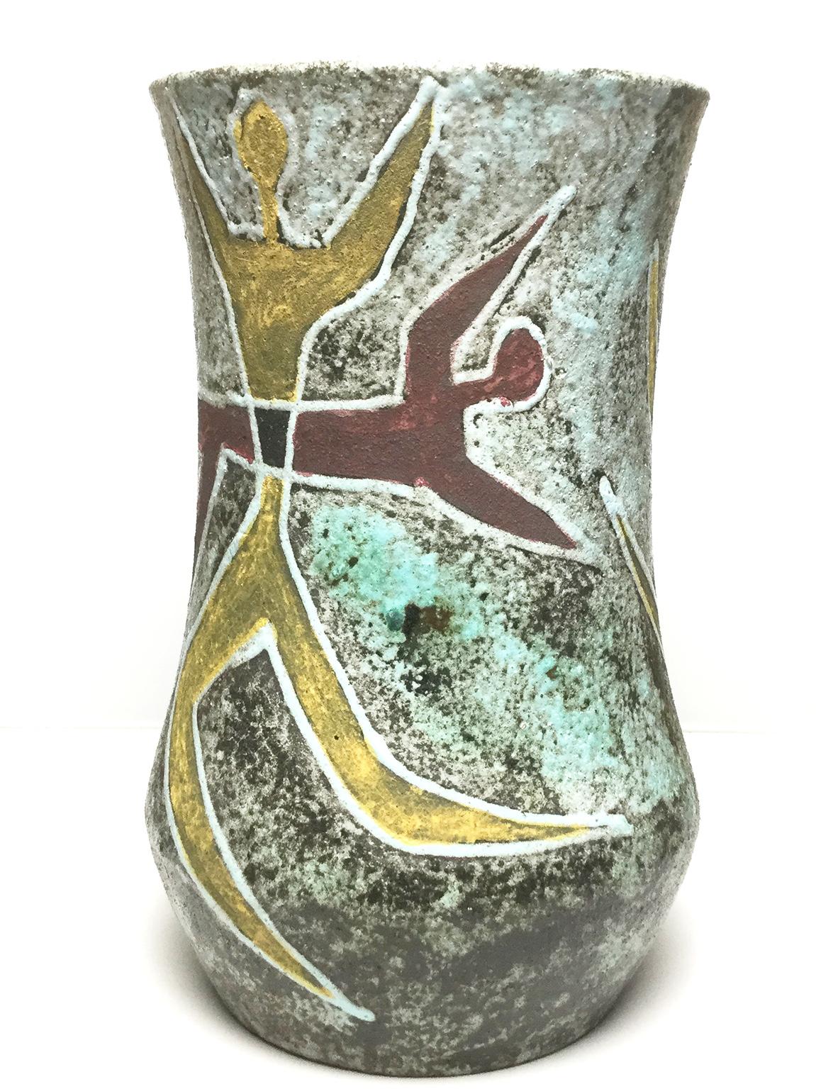 Vase Accolay mit anthropomorphen Tänzern, 1950er Jahre
Erinnert die Tänzer an Henri Matisse.