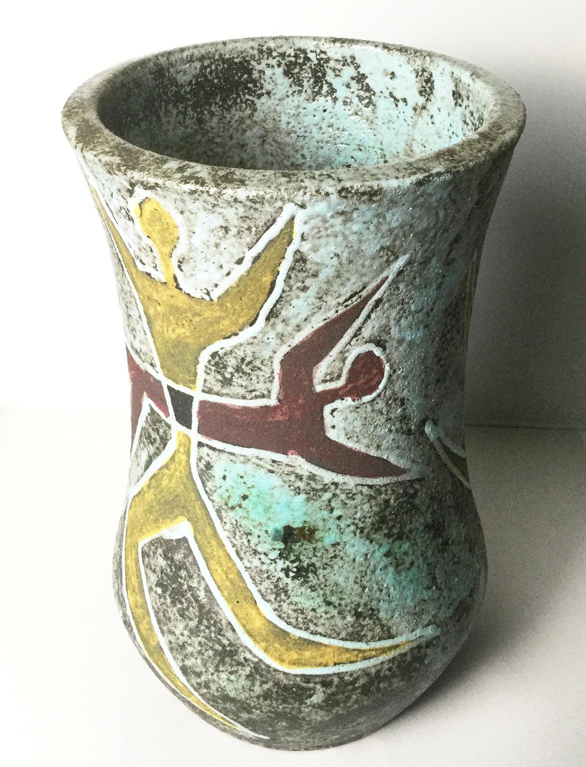 Vase « Accolay the Dancers » (Les danseurs s'accoulent), France, années 1950 Bon état - En vente à London, GB