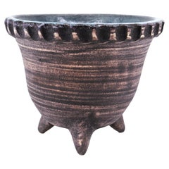 Accolay Vase with Purple Concentric Circles