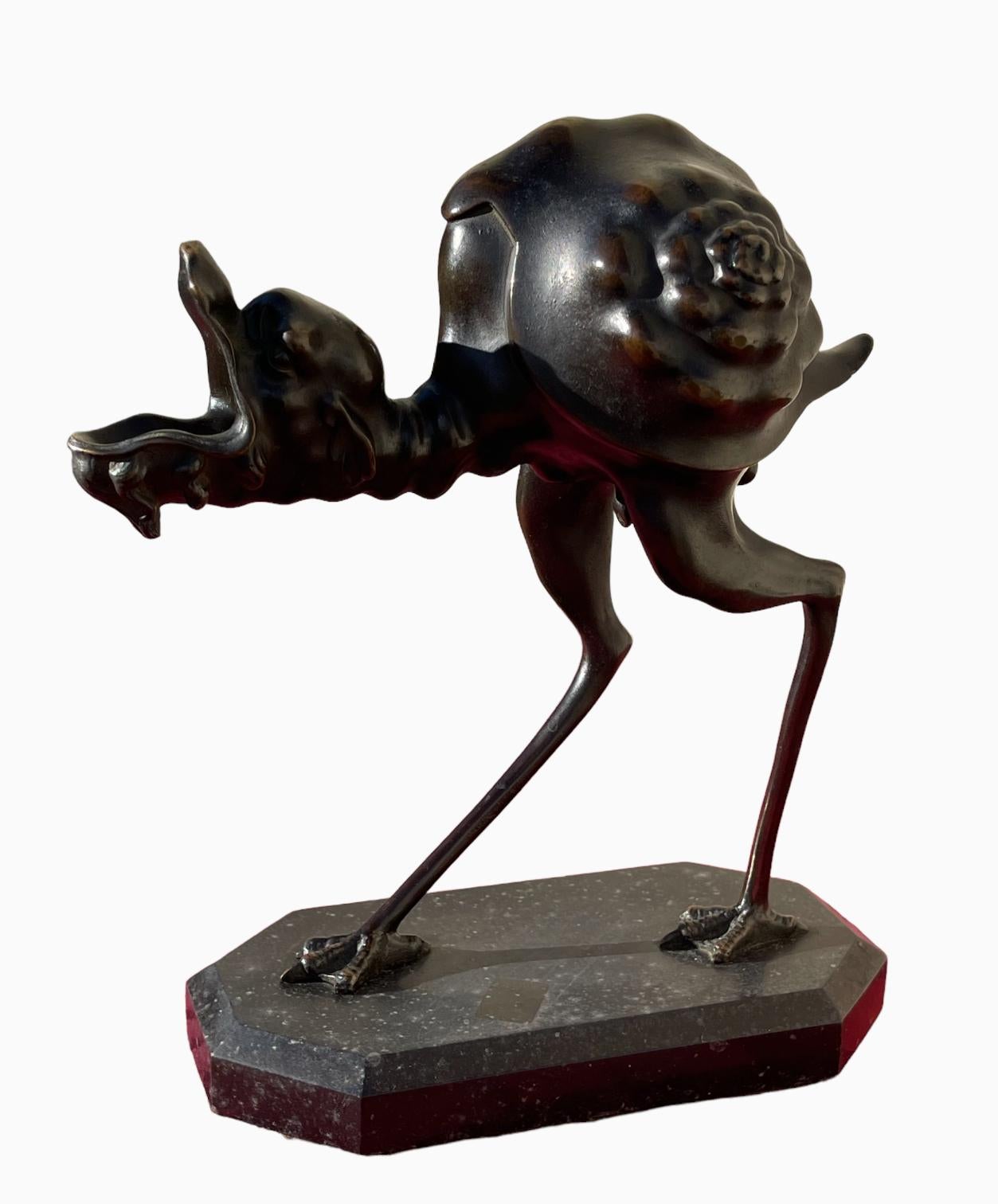 According To Arent Van Bolten - Grotesque Animal, Oil Lamp For Sale 3
