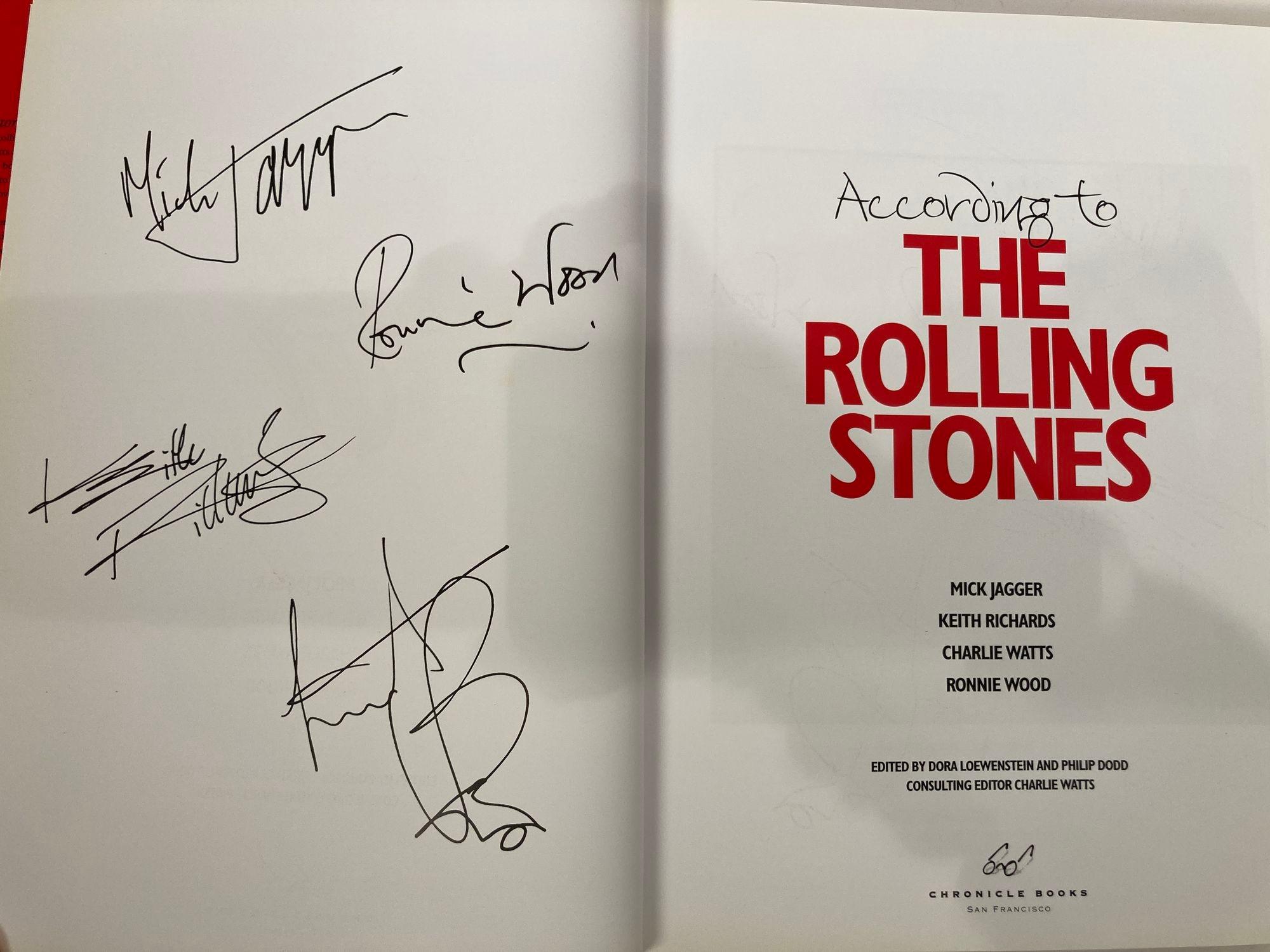 According to The Rolling Stones Hardcover Table Book For Sale 4