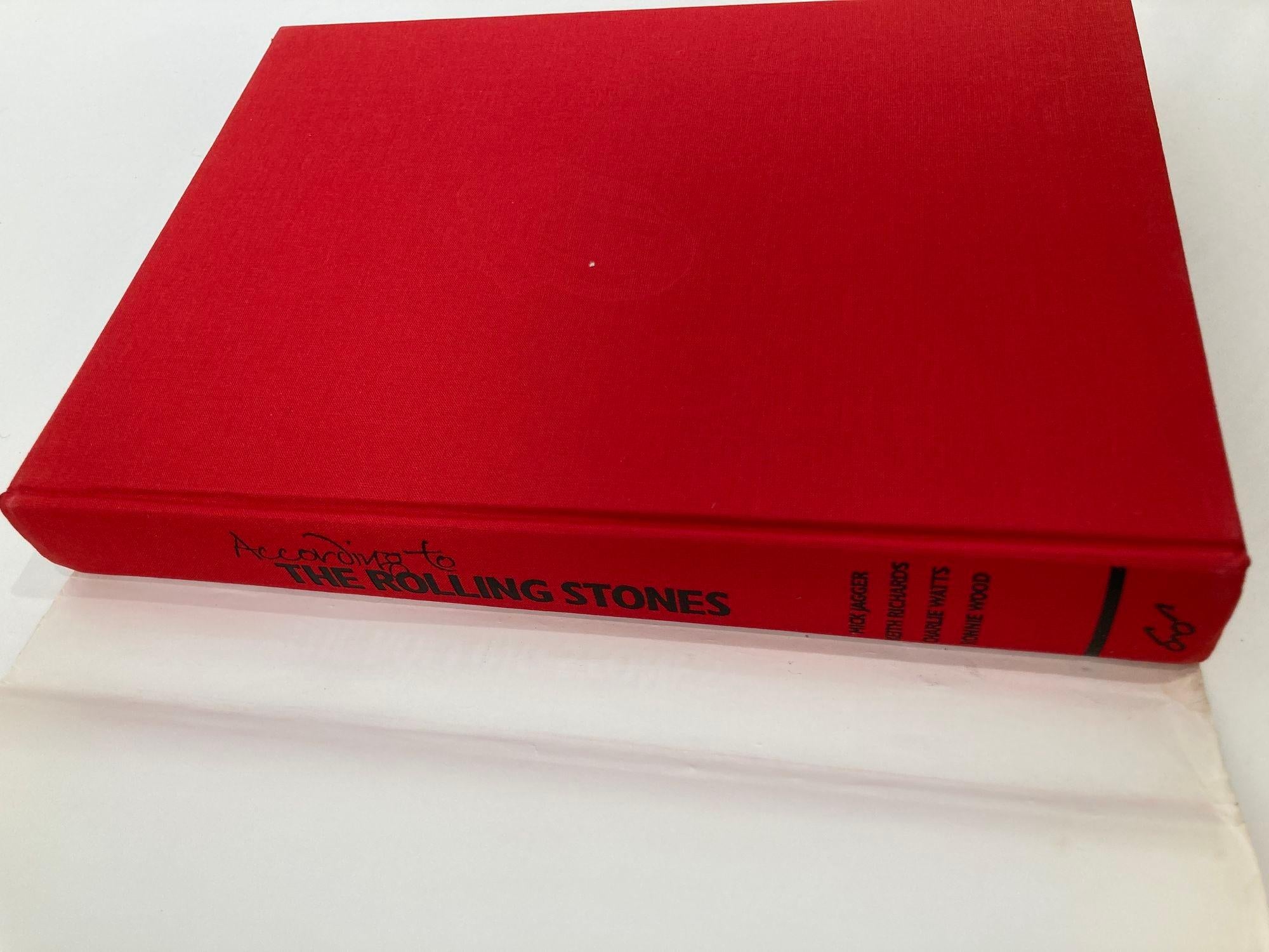 According to The Rolling Stones Hardcover Table Book For Sale 2