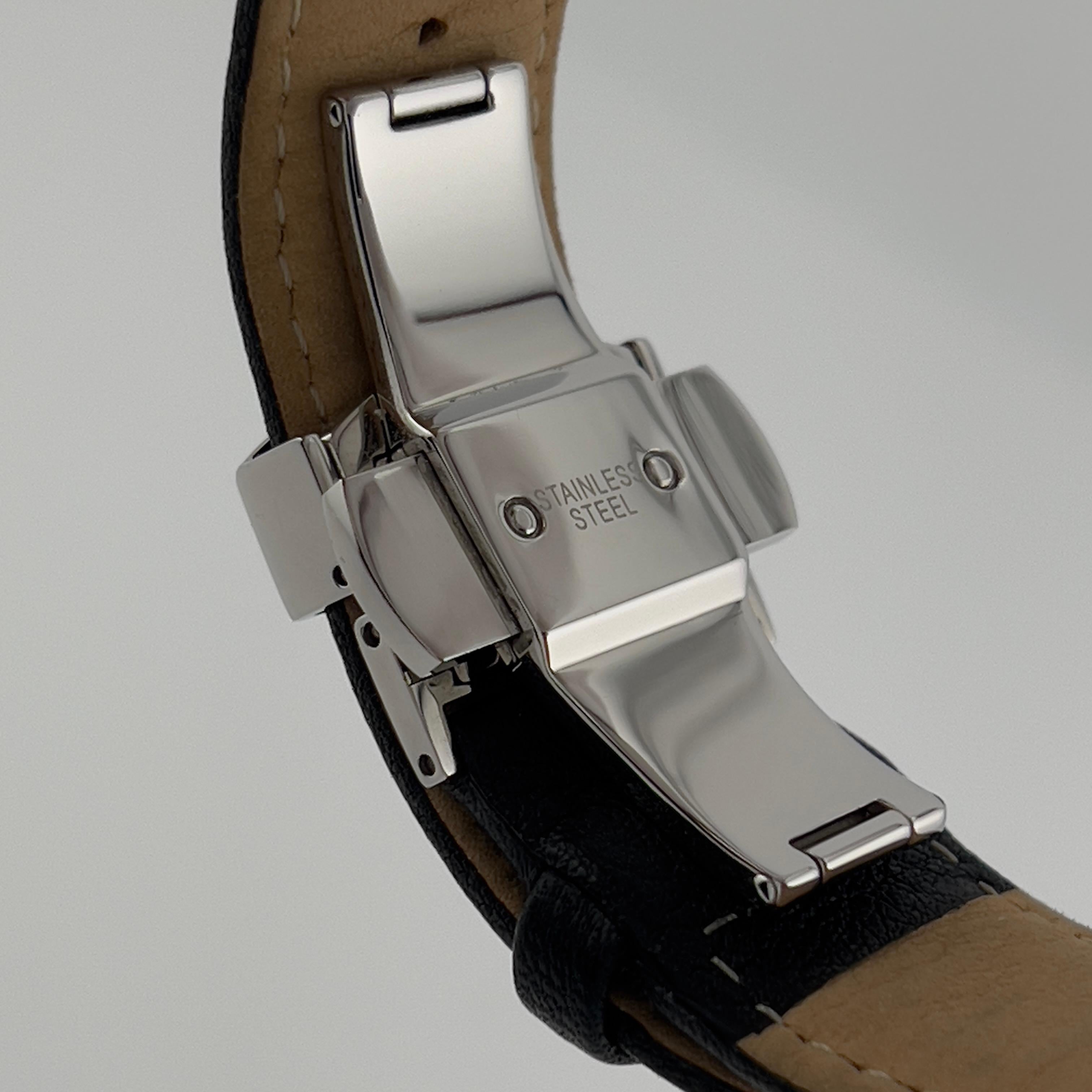 Accutron Electrostatic Spaceview 2020 2ES6A001 Scatola di carta in pelle inossidabile in vendita 7