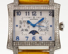 Accutron Innsbruck Stainless Steel Men's Quartz Moonphase Chronograph Watch