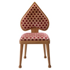 Silla Ace con Tejido Coronación Terciopelo Rojo