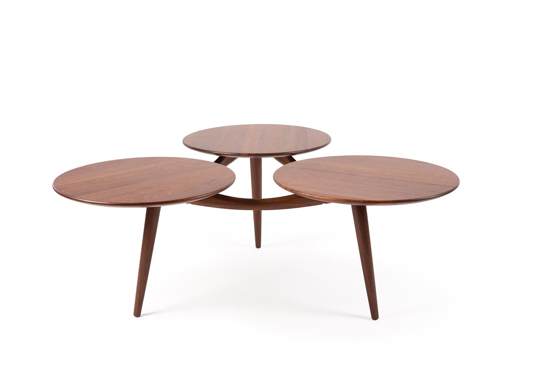 Mid-Century Modern ACE-HI Sculptural Walnut Coffee Table