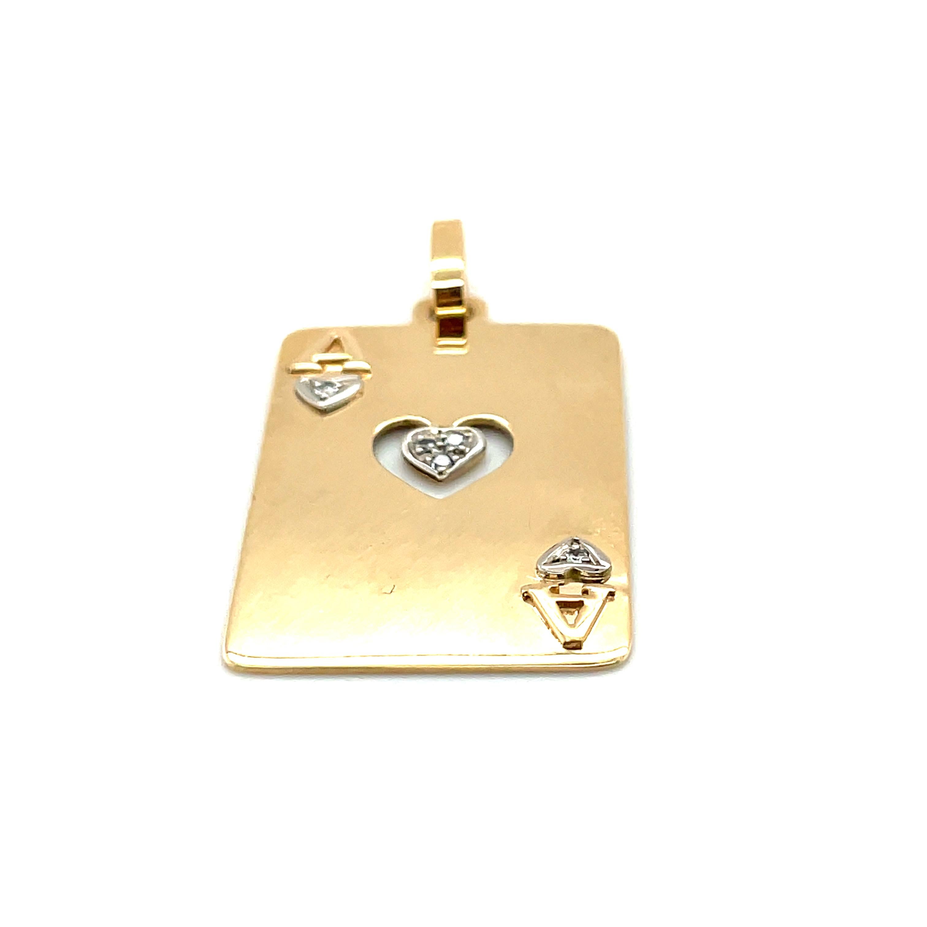 ace of hearts pendant