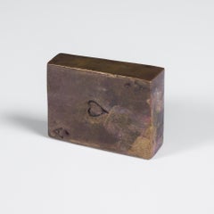 Ace of Hearts Metal Paper Weight