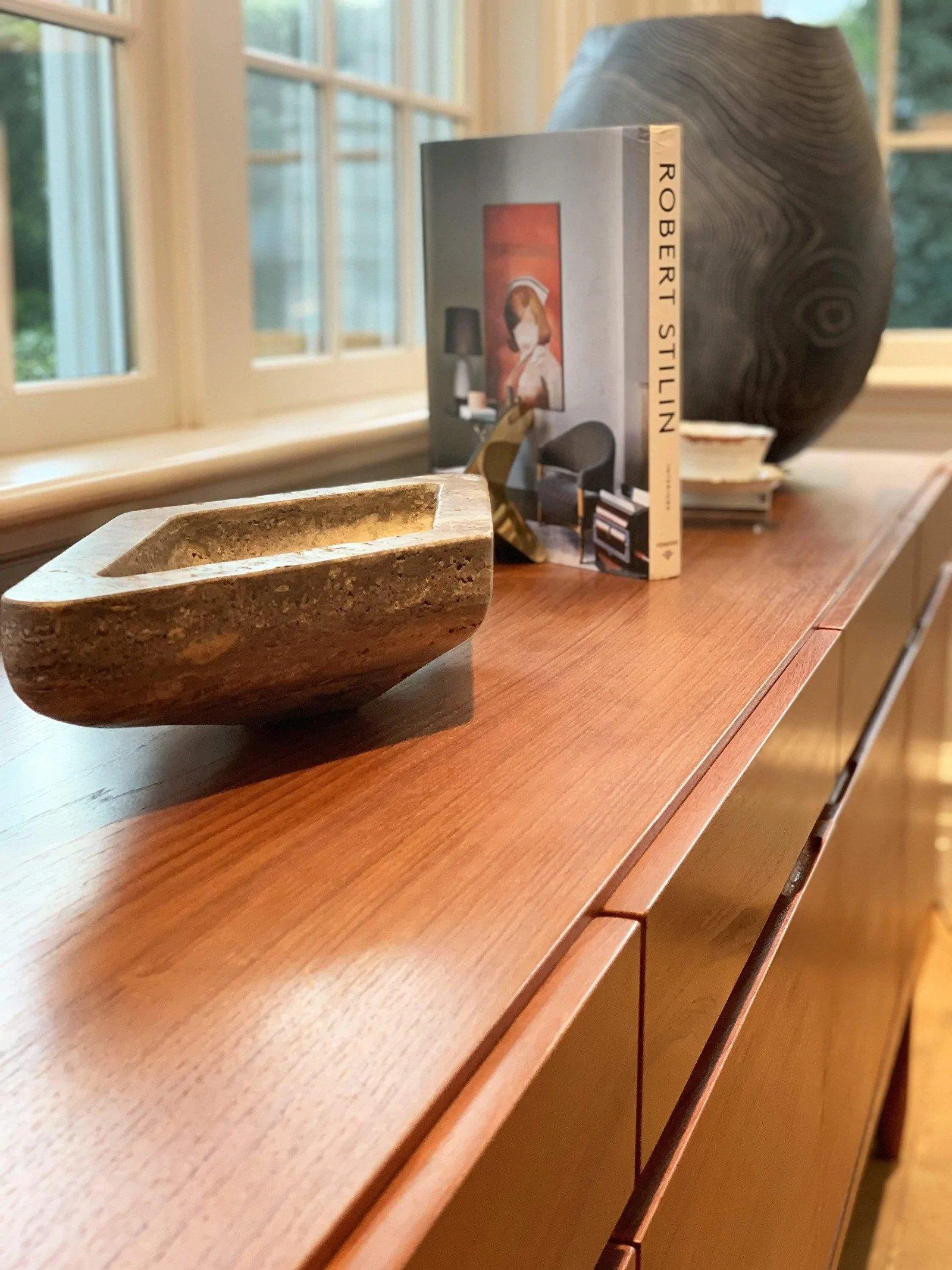 A thought inducing piece, the Ace S bowl by Michael Verheyden is a diamond-shaped bowl that would be the perfect finishing touch to any countertop or tablespace. Michael Verheyden is a renowned designer who specializes in marble materials and