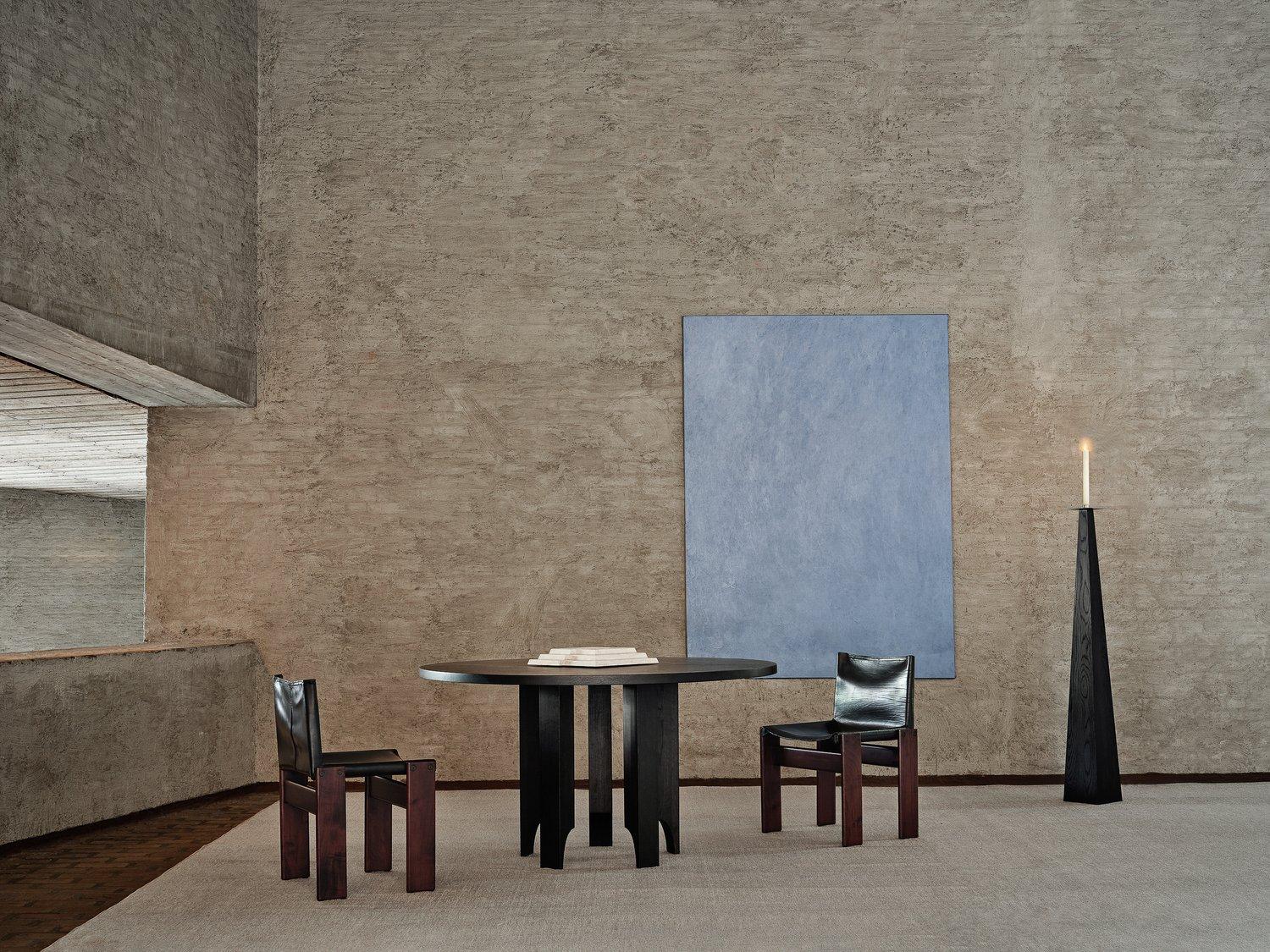 Chêne Acer 140 Table de salle à manger ronde en Oak Oak européen par Mokko Amsterdam en vente