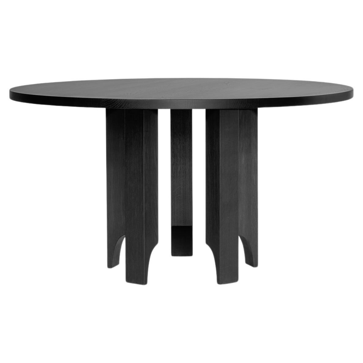 Mesa de comedor redonda Acer 140 en roble europeo by Mokko Amsterdam