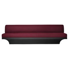 Acer 180 Sofa in European Oak & Burgundy Wool by Mokko Amsterdam