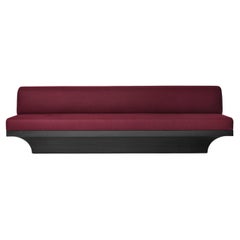Acer 180 Sofa in European Oak & Burgundy Wool by Mokko Amsterdam