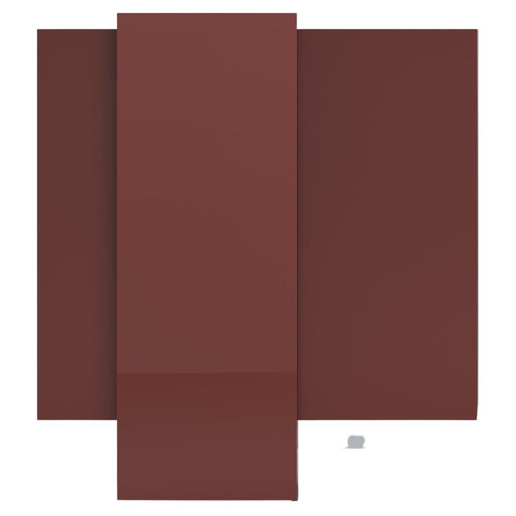 Acerbis Alterego A Version Sideboards in mattem Burgunderrot und glänzenden ziegelroten Türen