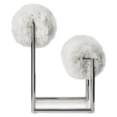 Acerbis Armchair DuePiù in White by Nanda Vigo UTOPIA