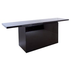 Acerbis Black Lacquered Sideboard - Sheraton Serie 1980s