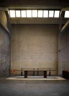 Table Maestro Extra Large Acerbis en bois de frêne noir par Gianfranco Frattini