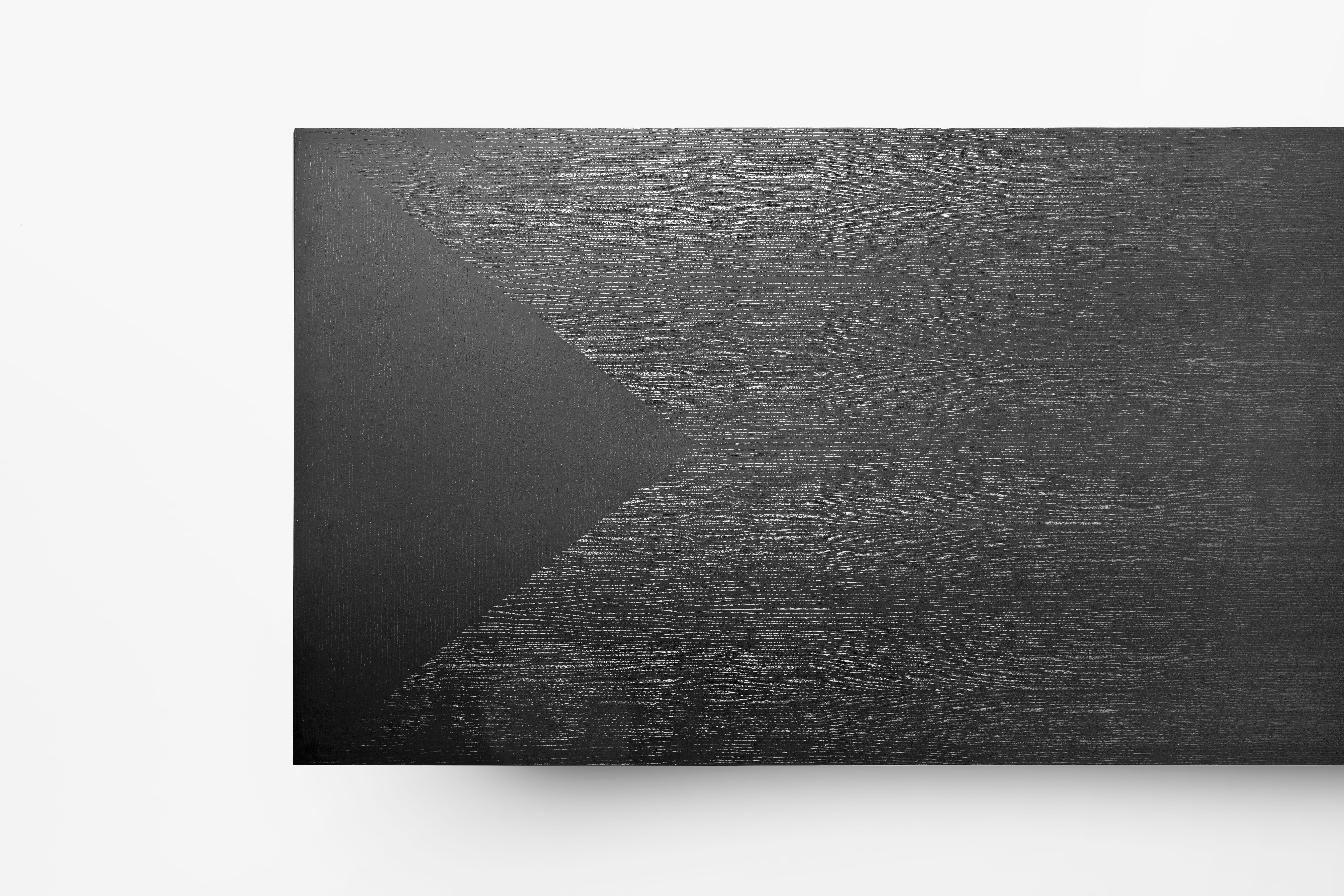 Acerbis Extra großer Maestro-Tisch aus schwarzem Eschenholz von Gianfranco Frattini (21. Jahrhundert und zeitgenössisch) im Angebot