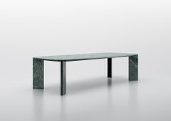 Acerbis Large Maxwell Rectangle Table aus mattem Marmor Alpi Green