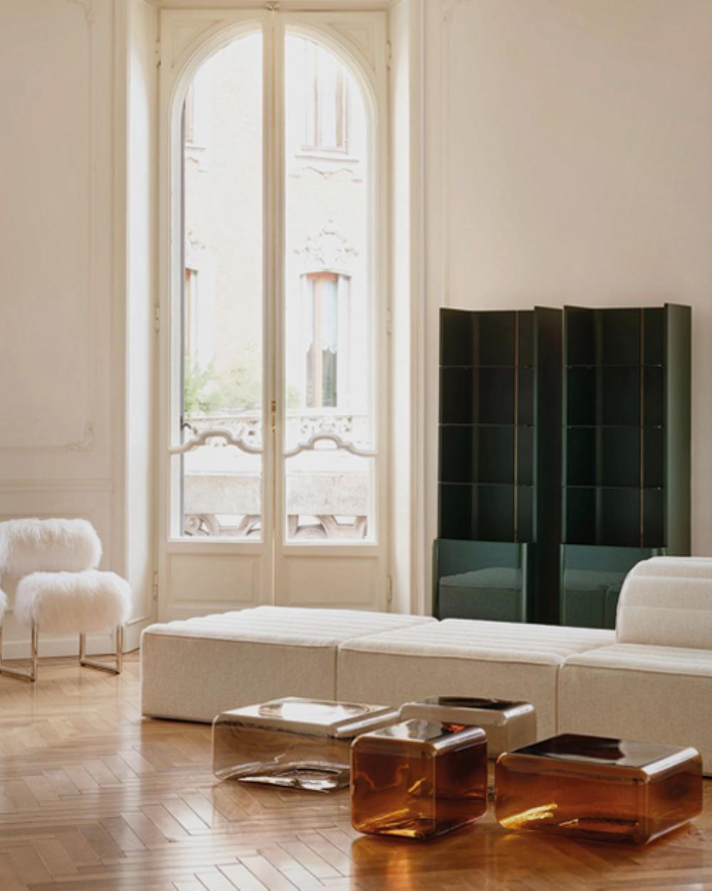 Acerbis LOKUM Coffee Table in smoked grey by Sabine Marcelis 11