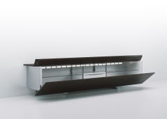 Acerbis Ludwig Large Sideboards in Eucalyptus Wood Top with Doors