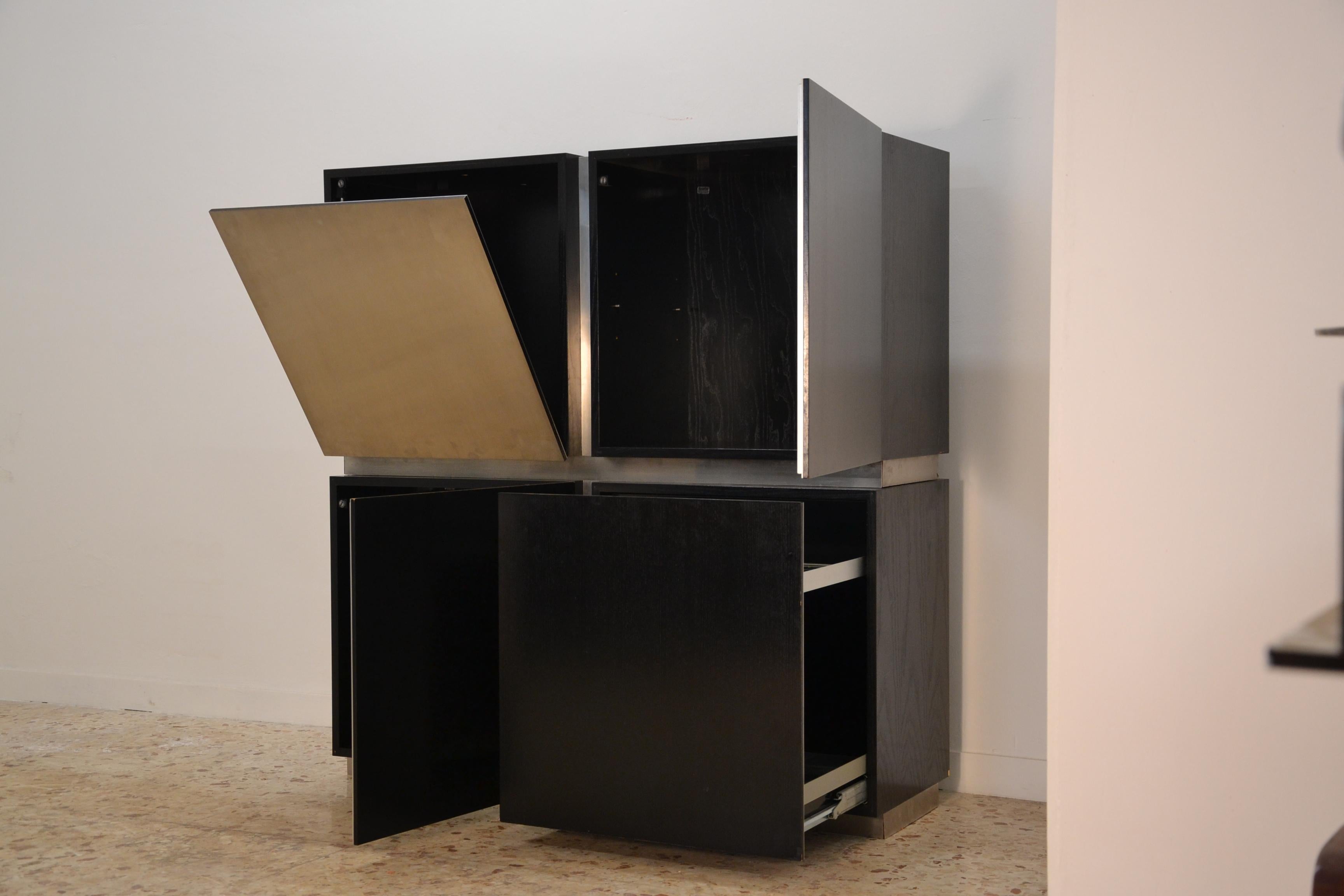 Bar móvil Acerbis diseñado por Giotto Stoppino, 1970 20th Century en venta