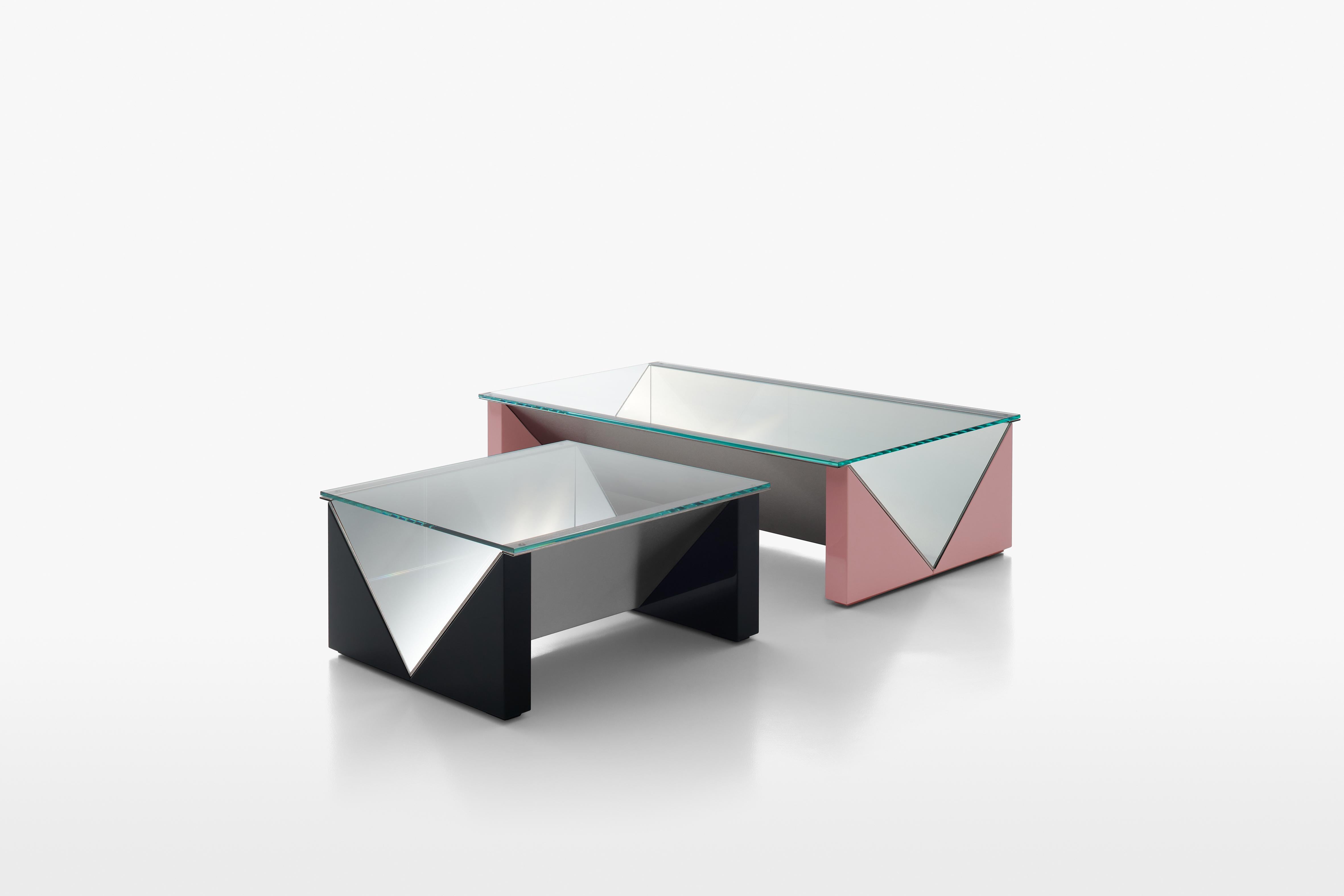 Glass Acerbis Napoleone Coffee Table by Claudio Salocchi For Sale