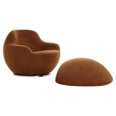 Acerbis Palla Armchair with Pouf by Philippe Malouin