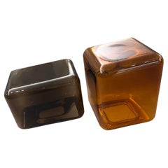 Acerbis set of Two Lokum Glass tables by Sabine Marcelis IN STOCK