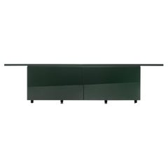 Acerbis Sheraton Sideboards in Black Glossy Lacquered Top with Doors