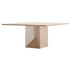 Plaza Acerbis  Mesa Maestro de madera de fresno blanqueado by Gianfranco Frattini