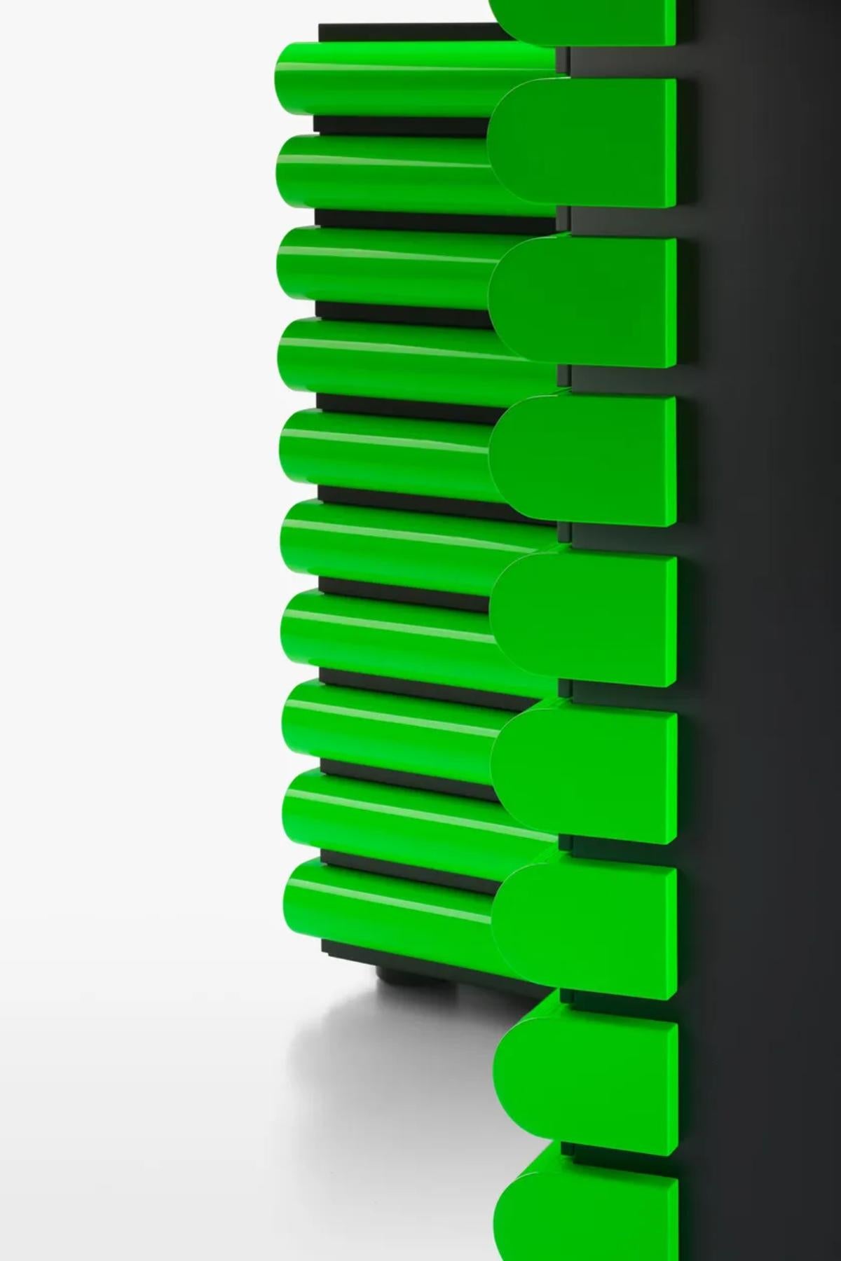 Acerbis Storet Drawers Dresser in Green fluo by Nanda Vigo im Angebot 5