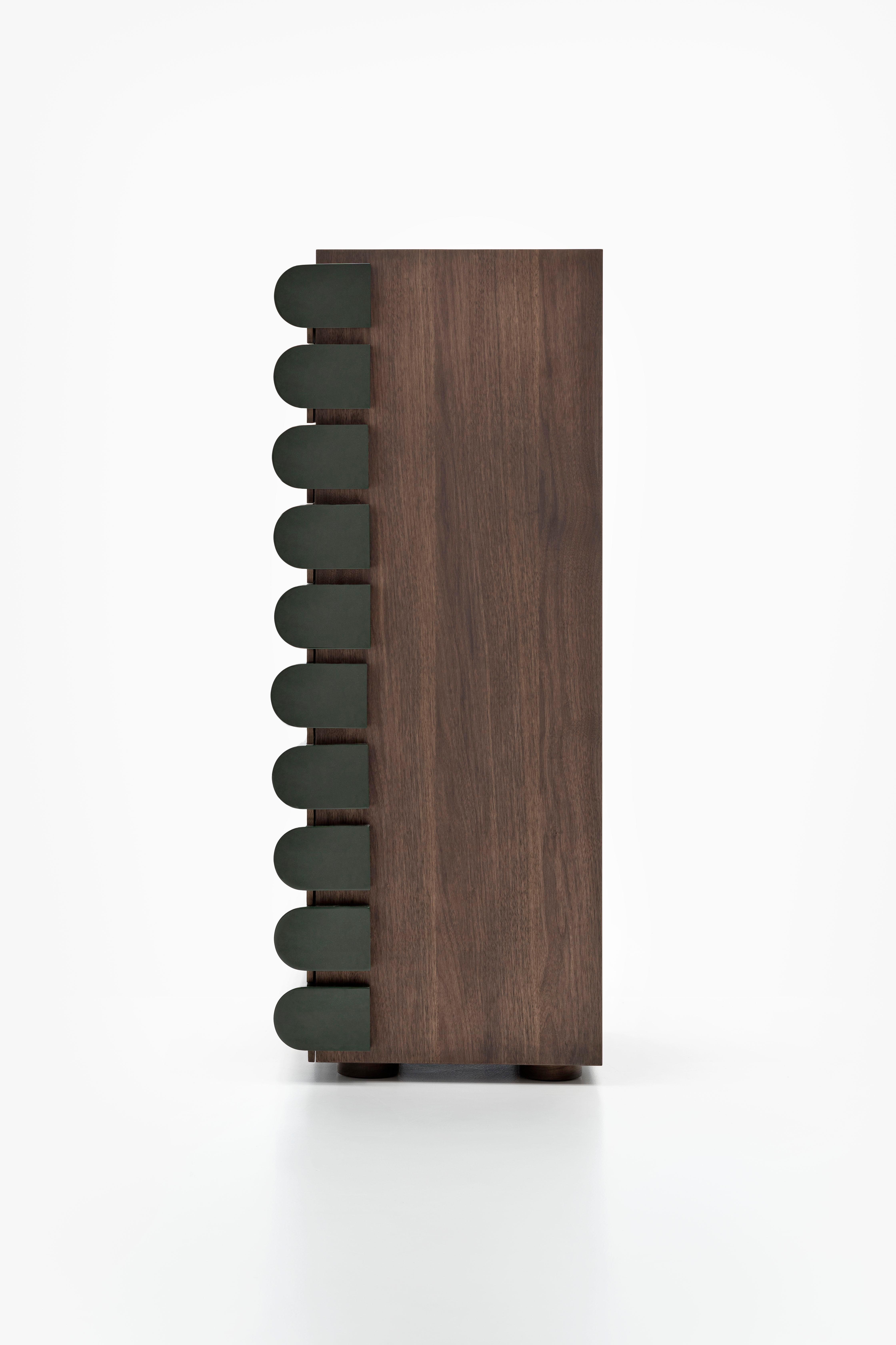Acerbis Storet Drawers Dresser in Green fluo by Nanda Vigo im Zustand „Neu“ im Angebot in Brooklyn, NY