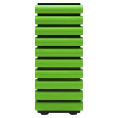 Acerbis Storet Drawers Dresser in Green fluo by Nanda Vigo
