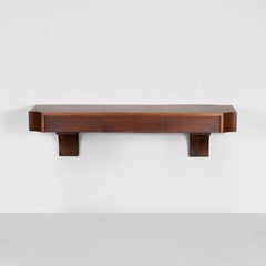 Acerbis Suspended Wooden Console, 1970