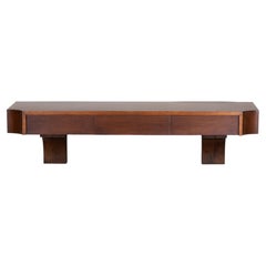 Acerbis Suspended Wooden Console, 1970