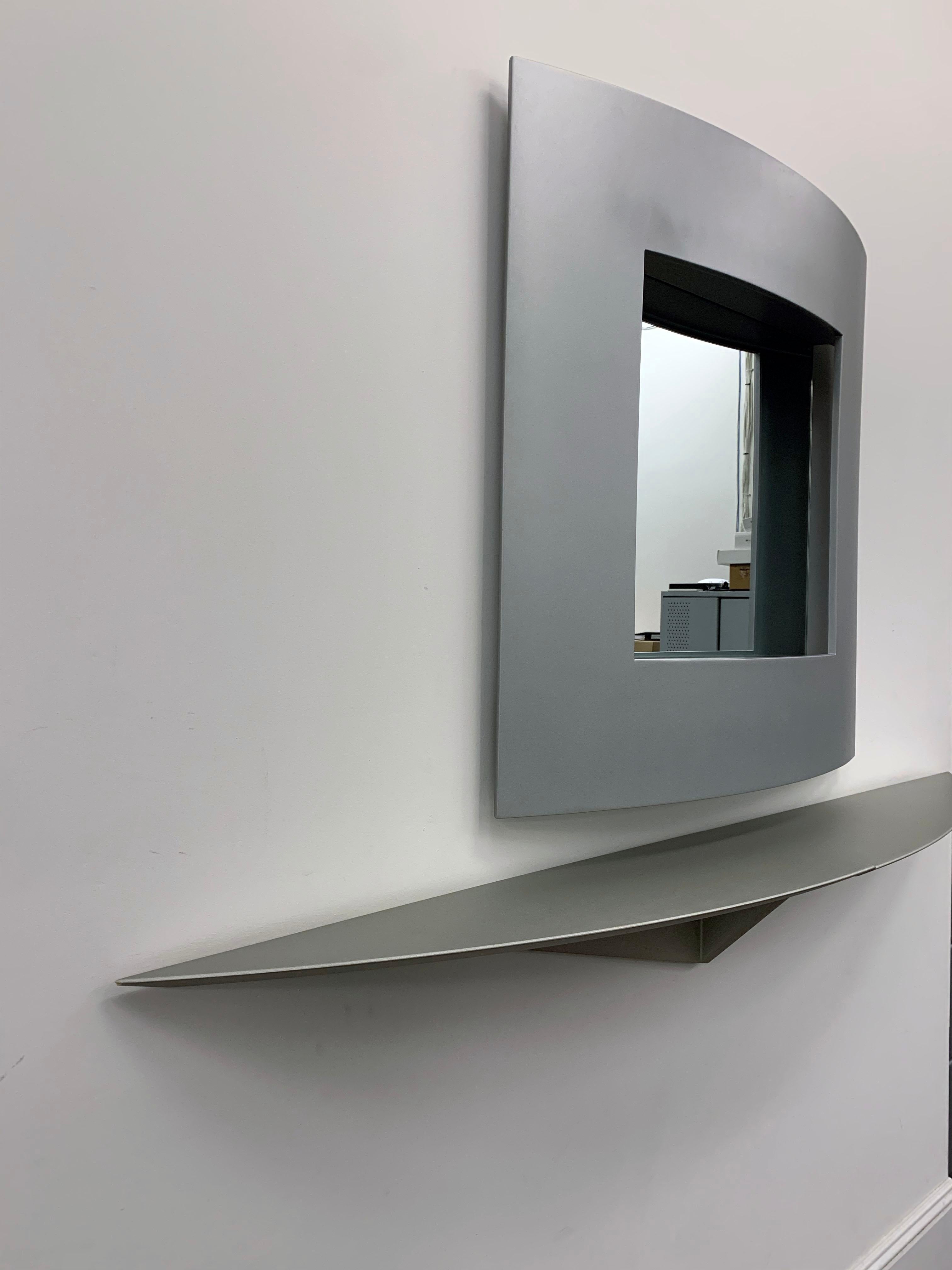 Acerbis Wall Mirror and Bobilla Shelves by Enrico Baleri 2