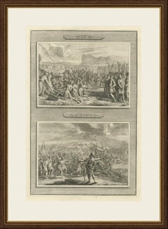 Achan Punished and Joshua Commands the Sun to Stand Still, Mortier circa 1700