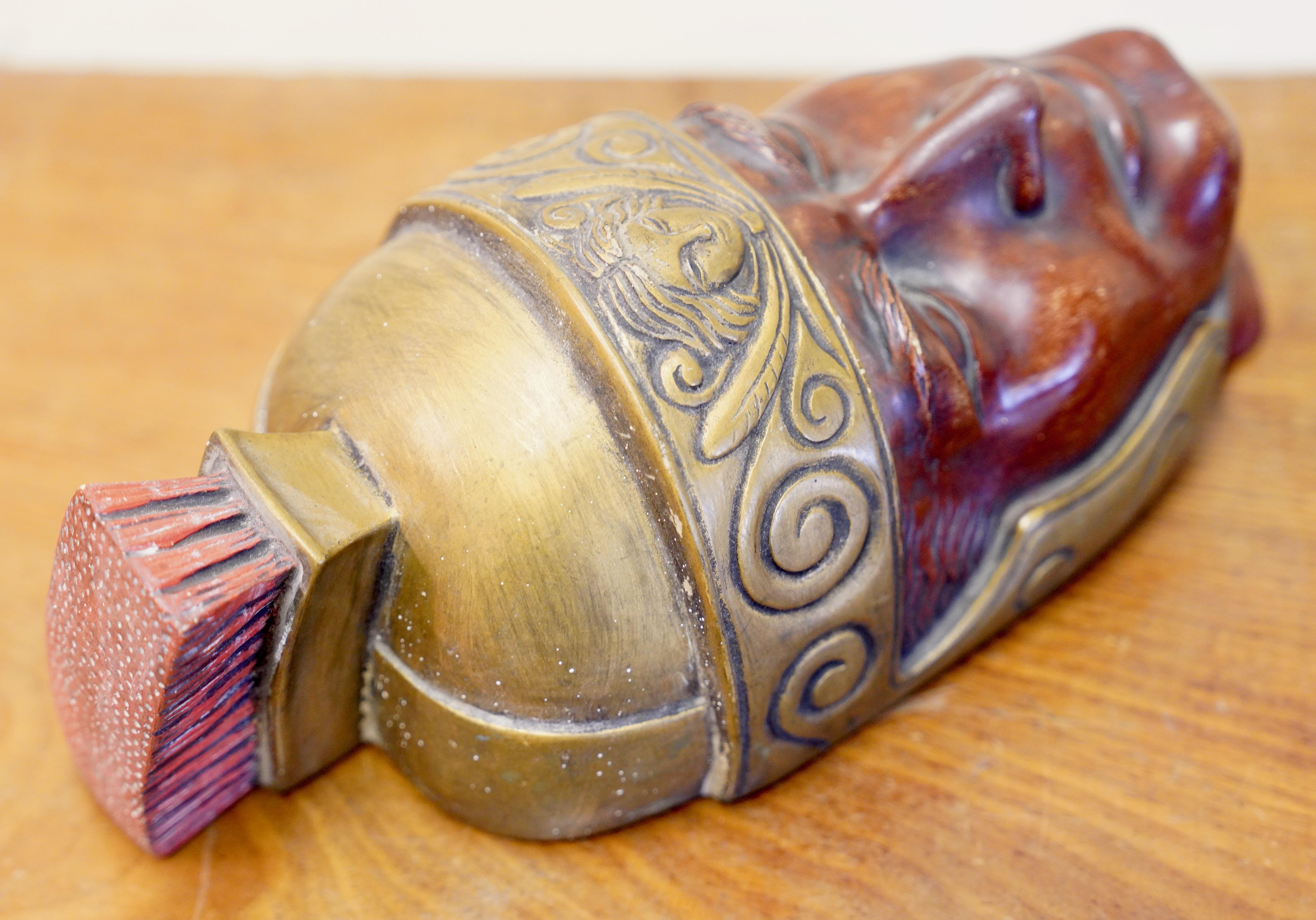 Achatit Ceramic Roman Soldier Wall Mask Inspired by William Wyler`s 