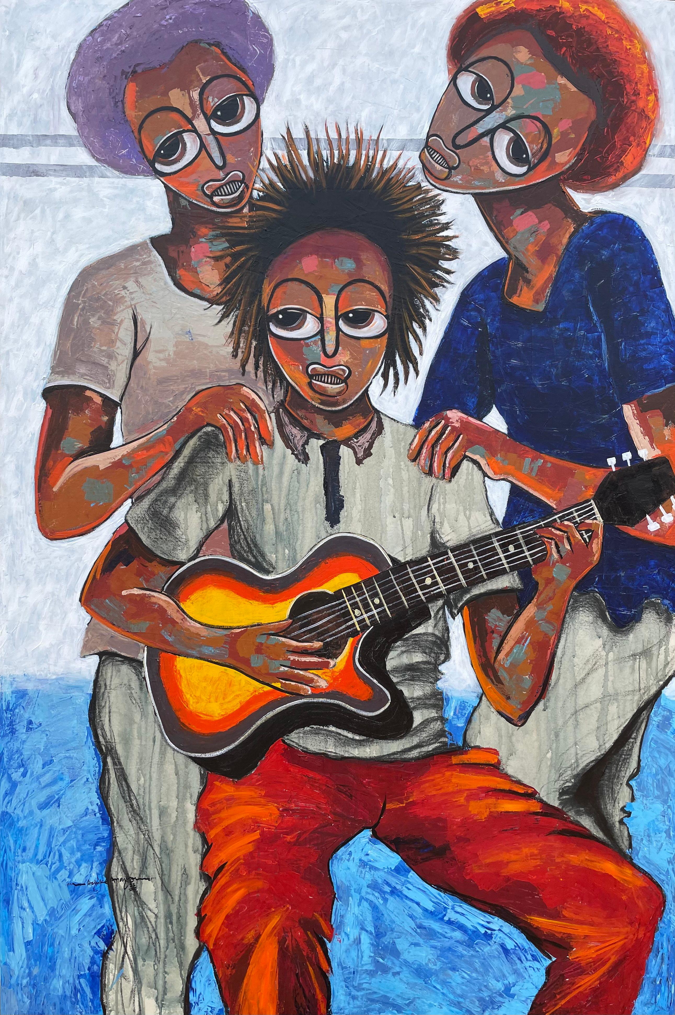 Figurative Painting di Achike Miracle Anayo - Chiamata della natura 1