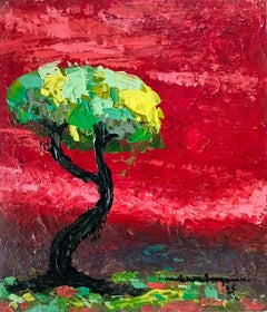 Rojo - Siglo XXI, Contemporáneo, Expresionismo Abstracto, Moderno, Interior