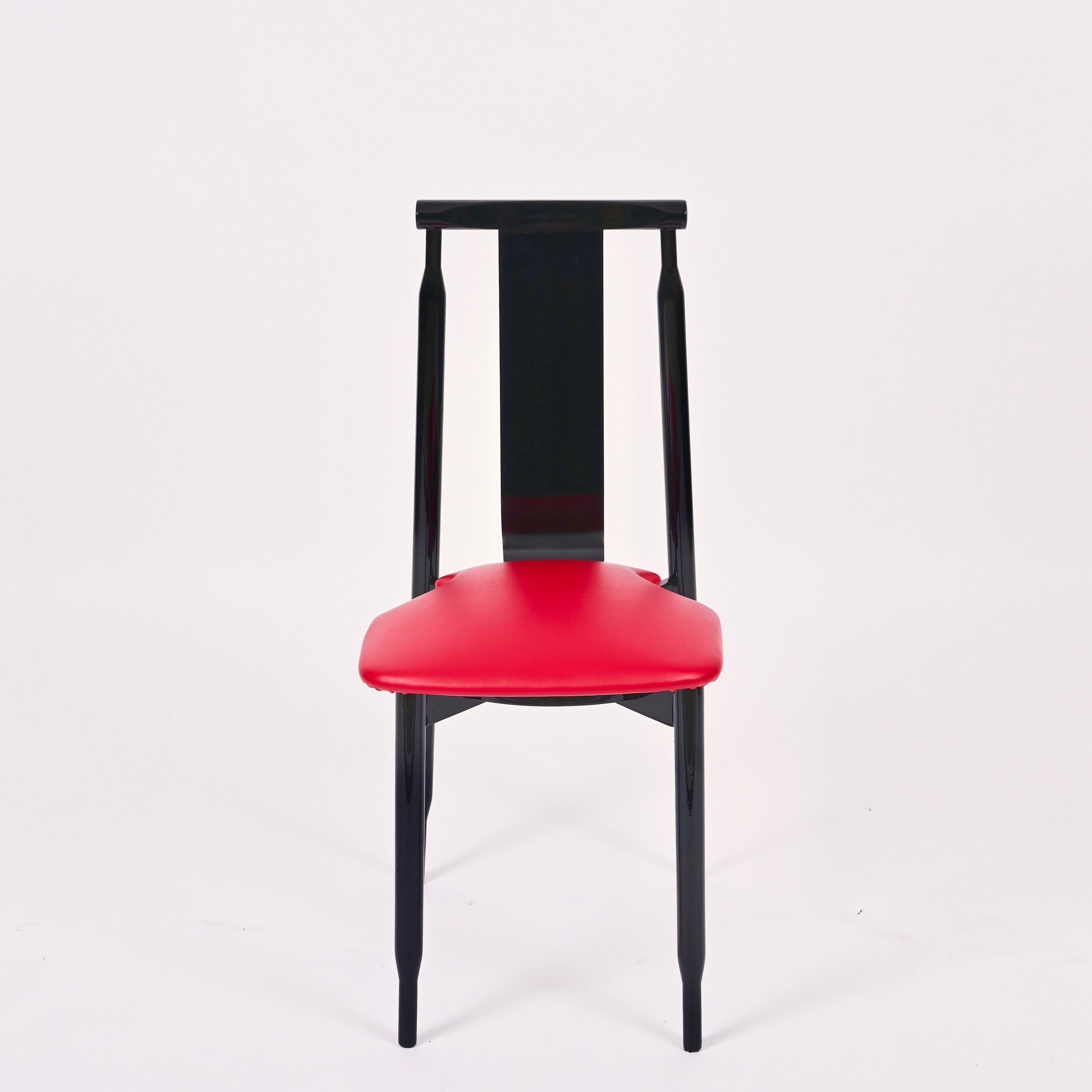 Laqué Chaise italienne Achille et Pier Giacomo Castiglioni Lierna par Gavina, années 1950 en vente