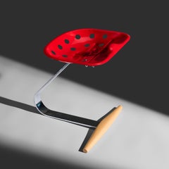 Achille et Pier Giacomo Castiglioni Tabouret Mezzadro Zanotta Italie, 1957 /2024